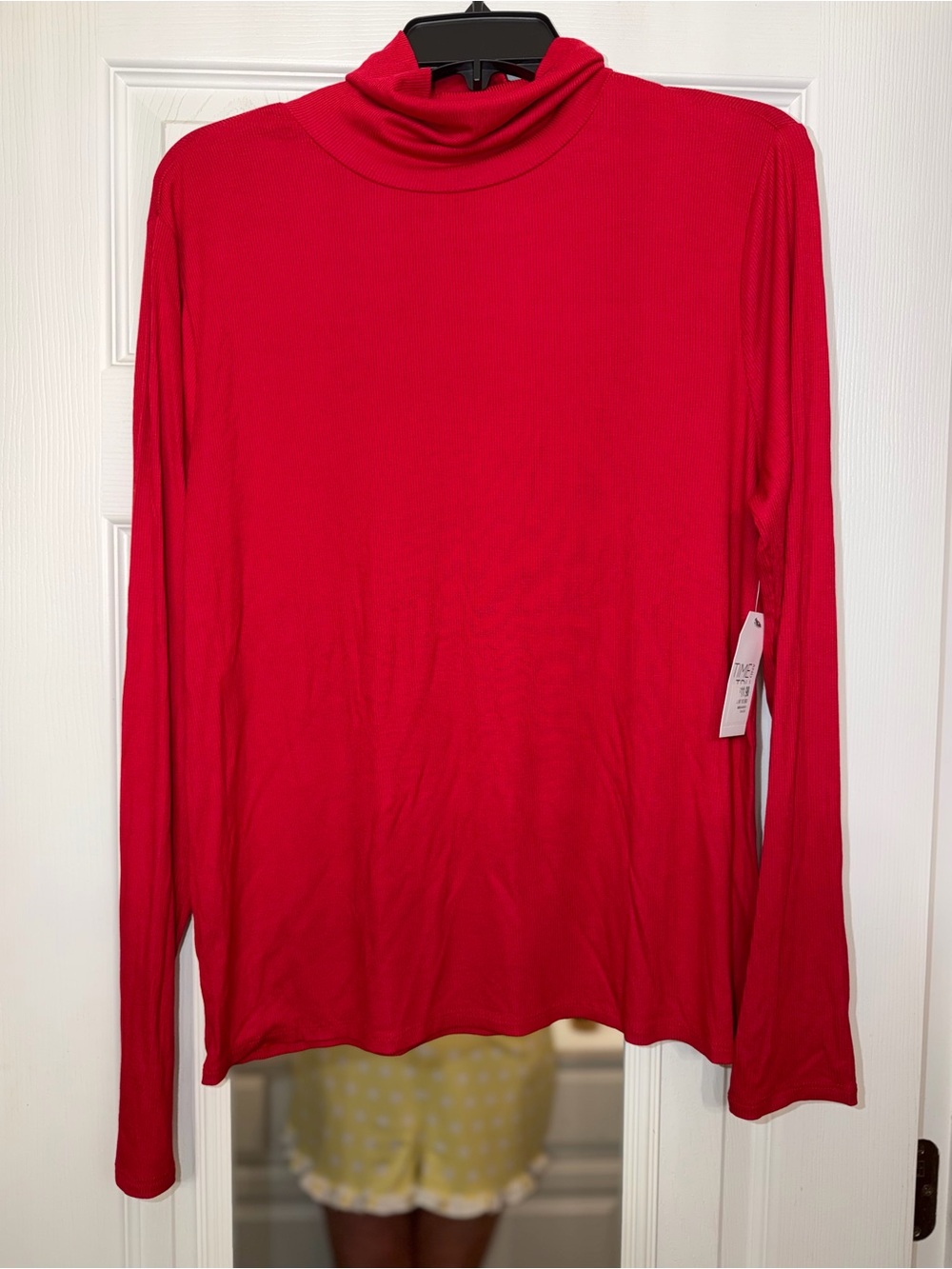 Red Turtleneck Long Sleeve Top NWT